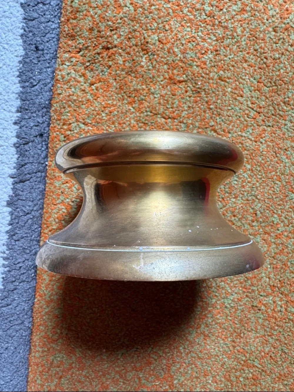 Vintage Crate and Barrel Solid Brass Candle Holder